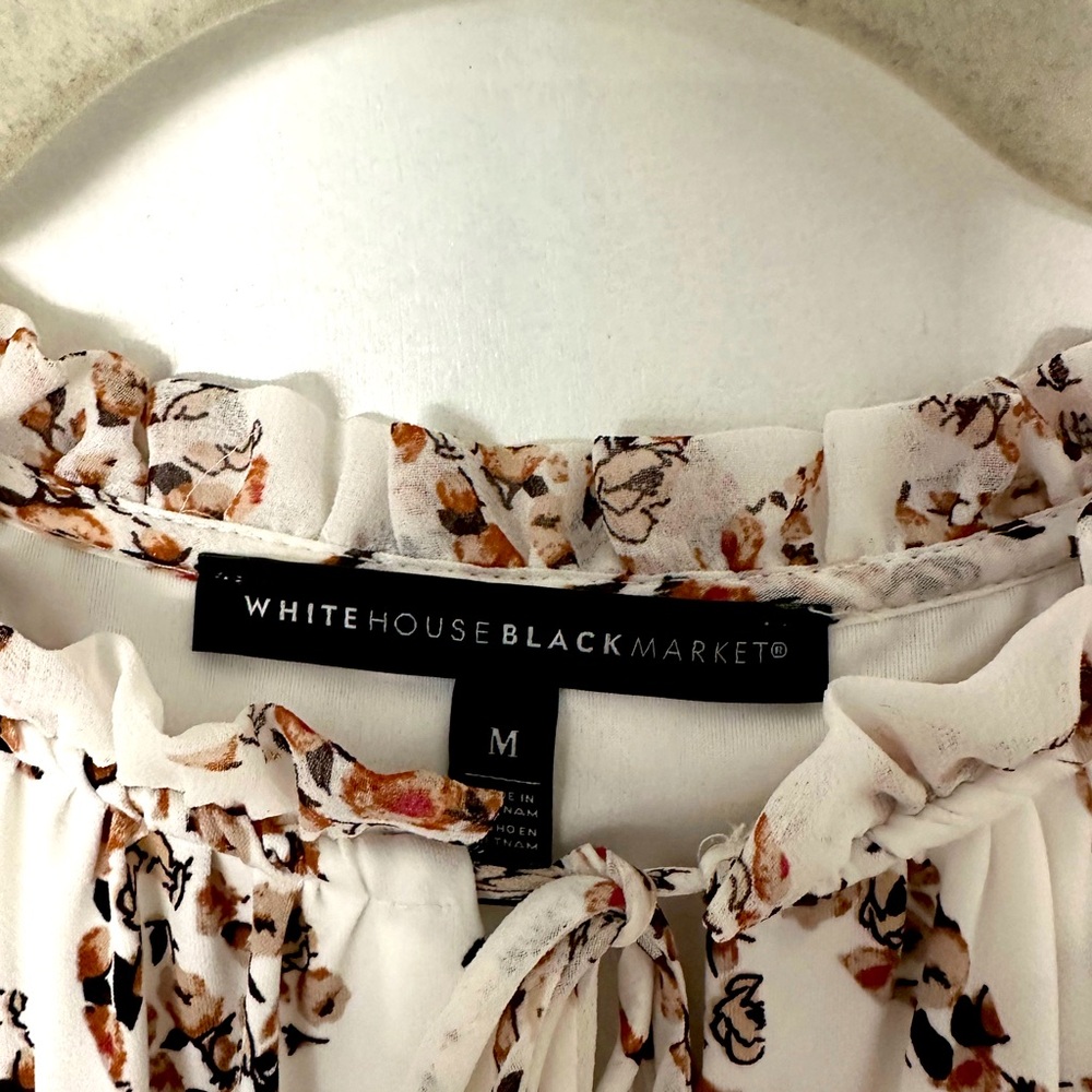 White House, Black market silky blouses like new only worn a few times